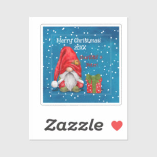 Pegatina Personalizable lindo padre Navidad