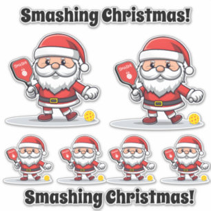 Pegatina Personalizable 🎅 Navidades pickleball