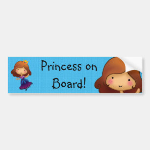 pegatina personalizable Princess on Board