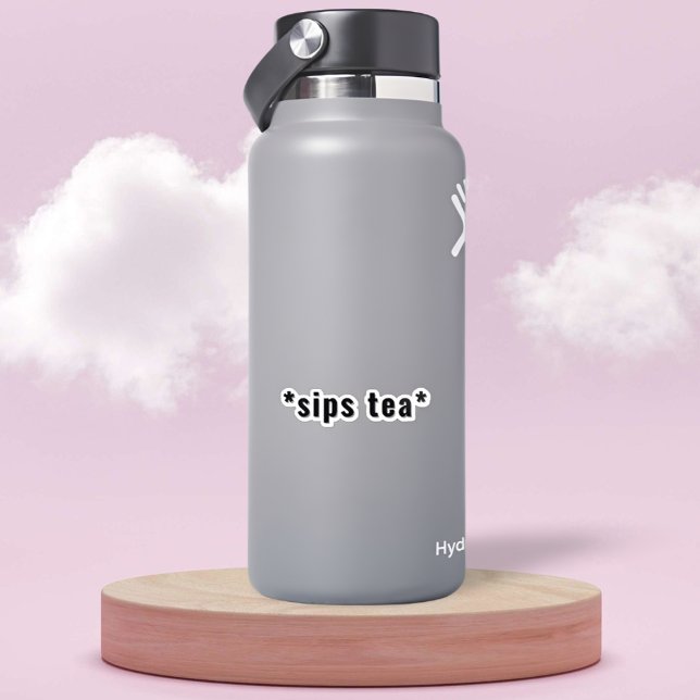 Pegatina Personalizable Sips Tea gracioso meme (Subido por el creador)