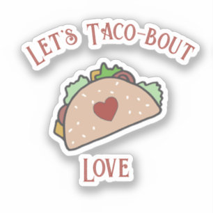 Pegatina Personalizable, taco-bout