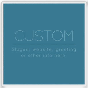 Pegatina Personalizable Texto moderno   Azul de huevo de Oc