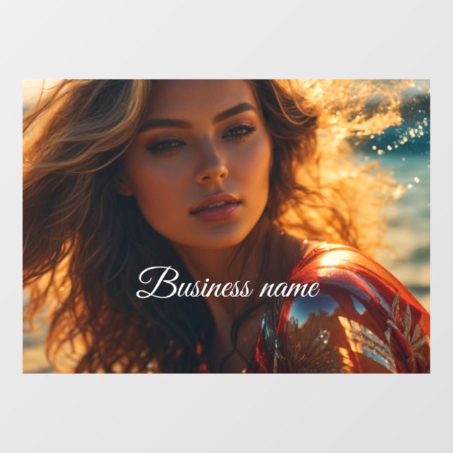 Pegatina personalizada de moda para ventana (Hoja)