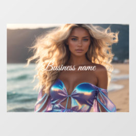 Pegatina personalizada de moda para ventana