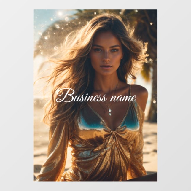 Pegatina personalizada de moda para ventana (Hoja)