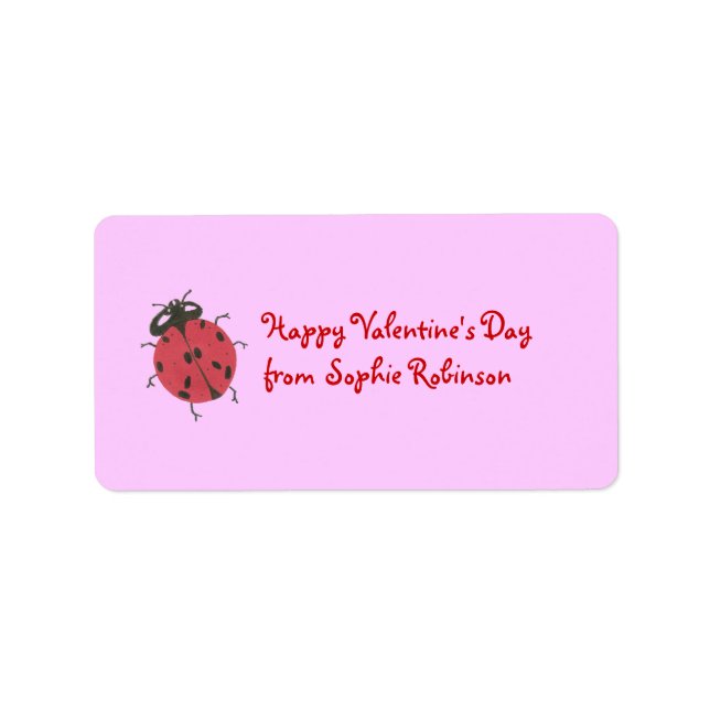 Pegatina personalizada de San Valentín de mariquit (Frente)