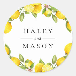 Pegatina personalizada del huerto de cítricos