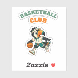 Pegatina Personalizada Niños Tucán Baloncesto Depo