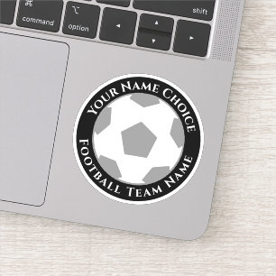 Pegatina personalizada para aficionados al fútbol 