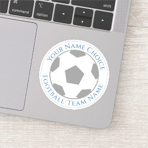 Pegatina personalizada para aficionados al fútbol 