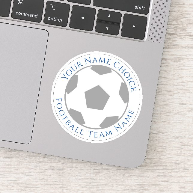 Pegatina personalizada para aficionados al fútbol  (Detalle)