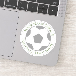 Pegatina personalizada para aficionados al fútbol