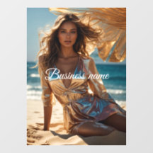 Pegatina personalizada para ventana de moda