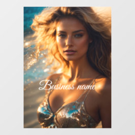 Pegatina personalizada para ventana de moda