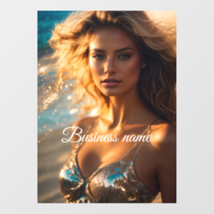 Pegatina personalizada para ventana de moda