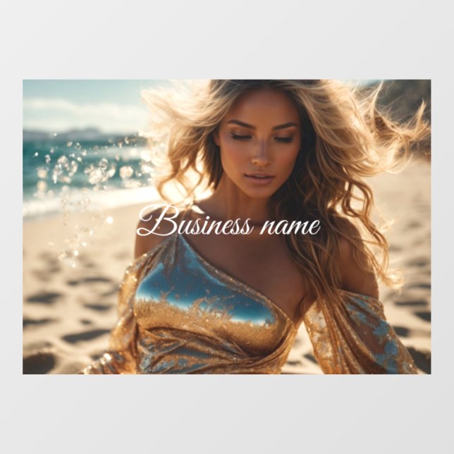 Pegatina personalizada para ventana de moda (Hoja)