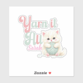 Pegatina Personalizada Yarn it All