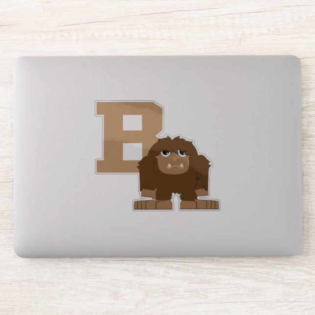 Pegatina Personalizado B es para Bigfoot Sasquatch (Ordenador)
