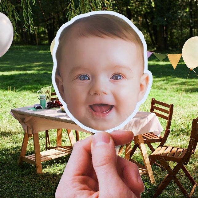 Pegatina Personalizado Baby Face, una foto divertida del pe (Subido por el creador)