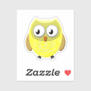 Pegatina Personalizado Bebé Lechuza