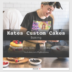 Pegatina Personalizado Cakes Business Vehicle Advertising P