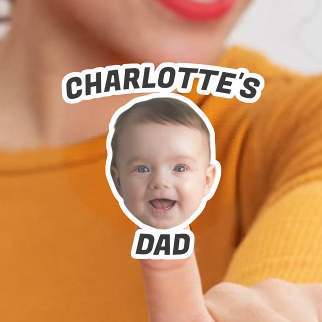 Pegatina Personalizado Cara de bebé, Personalizado nuevo pa (Subido por el creador)
