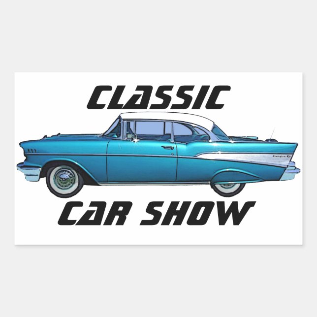 Pegatina personalizado Chevy BelAire 1957 (Anverso)