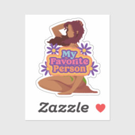 Pegatina Personalizado chica mi persona favorita