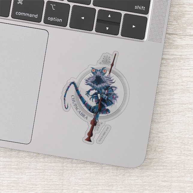 Pegatina Personalizado Chupacabra y anciana Wand (Detalle)