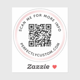 Pegatina Personalizado código QR Analizar para más informac