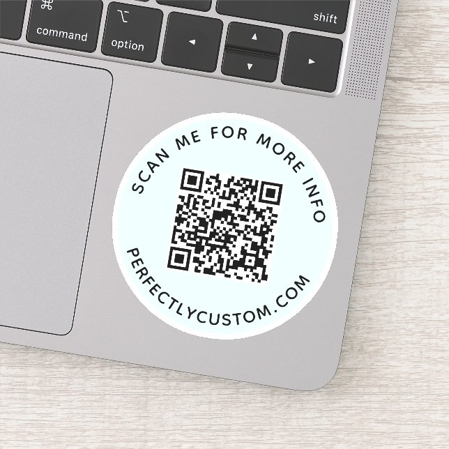 Pegatina Personalizado código QR Escanear para más informac (Detalle)