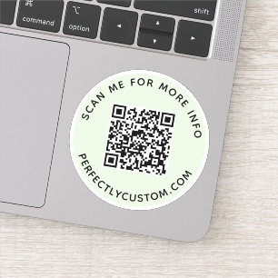 Pegatina Personalizado código QR Escanear para más informac