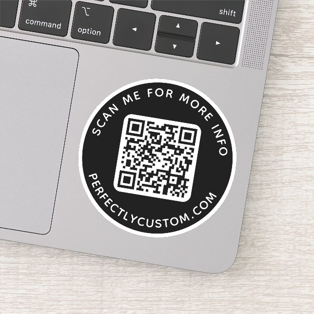 Pegatina Personalizado código QR Escanearme para más inform (Detalle)