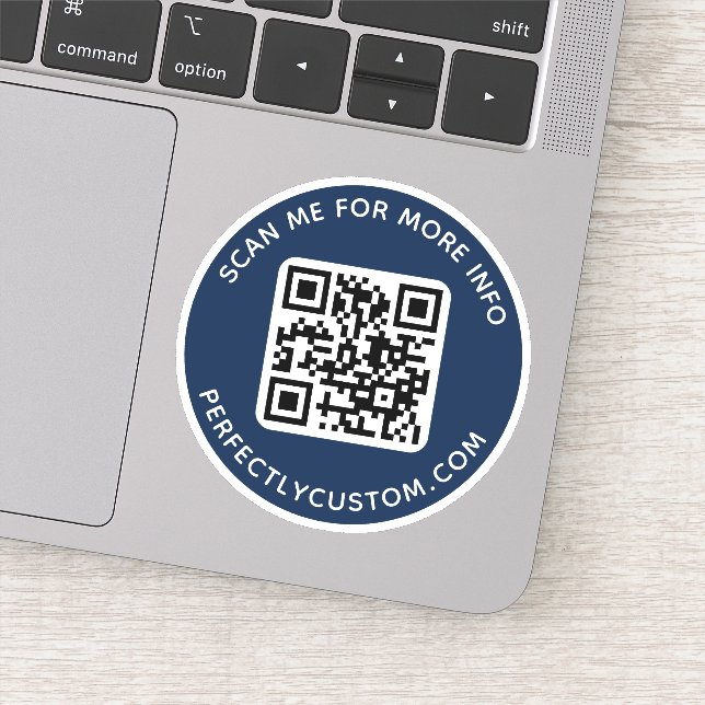 Pegatina Personalizado código QR Escanearme para más inform (Detalle)