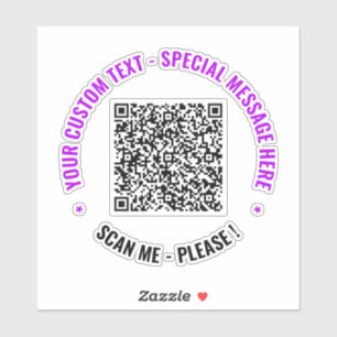 Pegatina Personalizado Código QR Información de análisis de