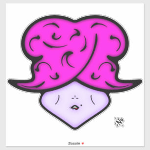 Pegatina Personalizado con marca de belleza y gorra v1