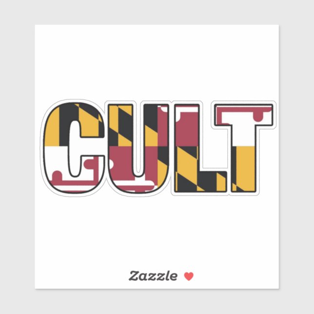 Pegatina Personalizado Corta Decal de Culto de Bandera de M (Hoja)