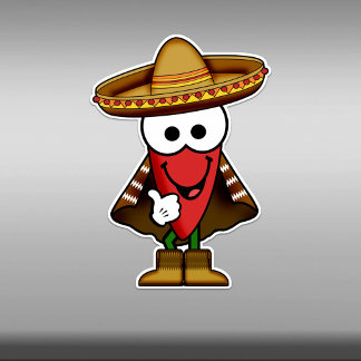 Pegatina Personalizado Cutie Red Jalapeno Pepper Vinyl