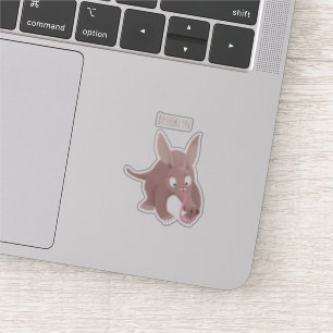Pegatina Personalizado de aardvark gracioso