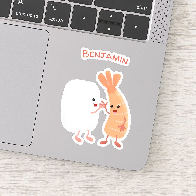 Pegatina Personalizado de amigos de la pradera de arroz dul (Detalle)