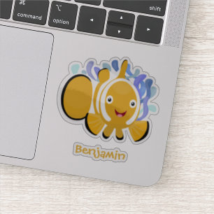 Pegatina Personalizado de anenoma de payaso alegre