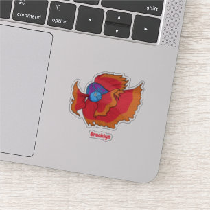 Pegatina Personalizado de betas de pescado de los cimbros