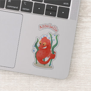 Pegatina Personalizado de caballitos de mar de pepino