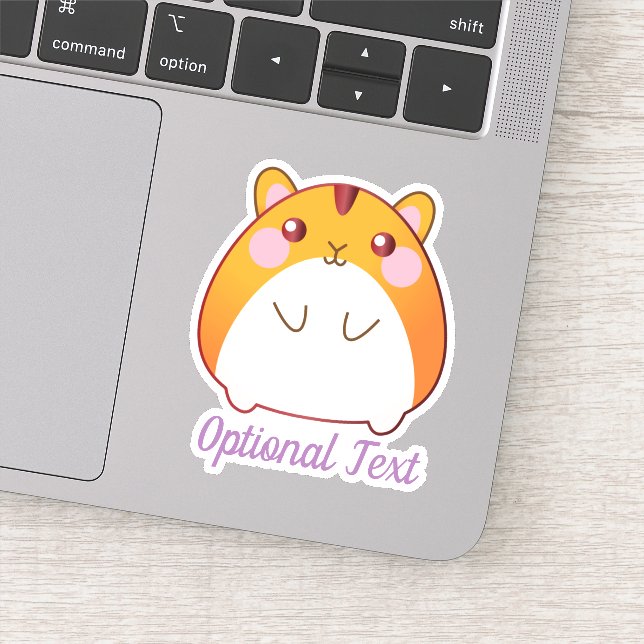 Pegatina Personalizado de Cute Kawaii Hamster (Detalle)