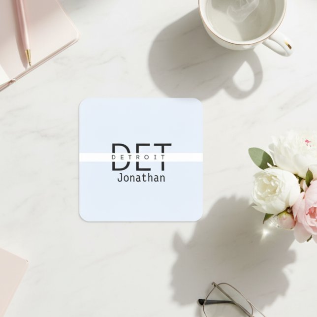 Pegatina personalizado de Detroit Michigan (Detroit Michigan Personalized Sticker)