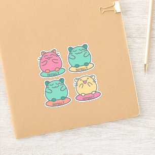 Pegatina Personalizado de estilo kawaii lindo Hamsters pers