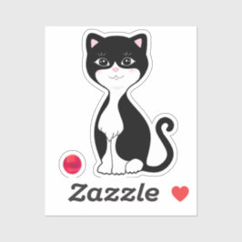 Pegatina Personalizado de gatos de Tuxedo