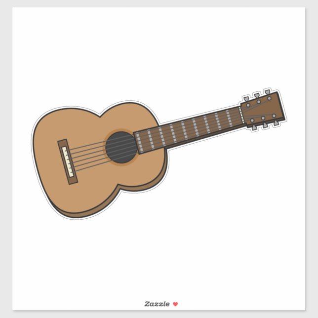 Pegatina Personalizado de guitarra (Hoja)