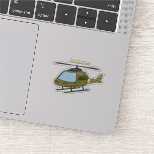 Pegatina Personalizado de helicópteros de camoflage del ejé