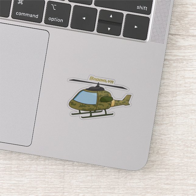 Pegatina Personalizado de helicópteros de camoflage del ejé (Detalle)